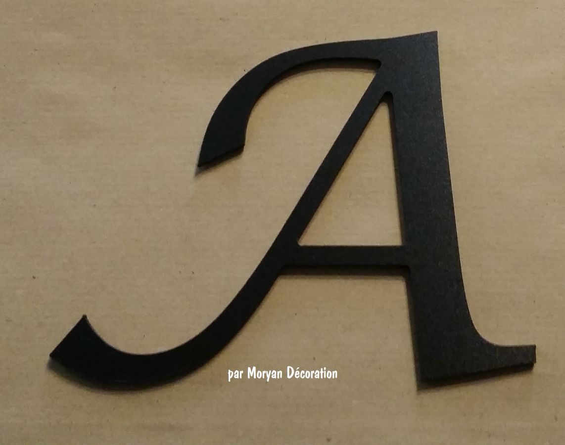 Letra plástica PVC preto LUCIDA CALLIGRAPHY