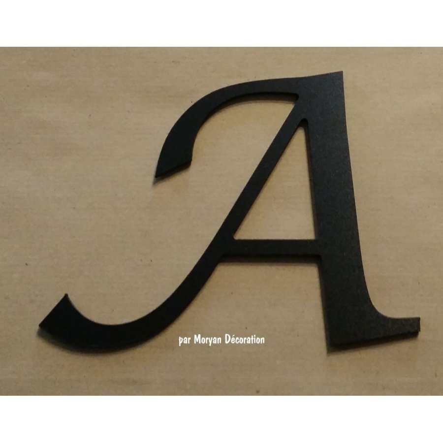 Letra plástica PVC preto LUCIDA CALLIGRAPHY