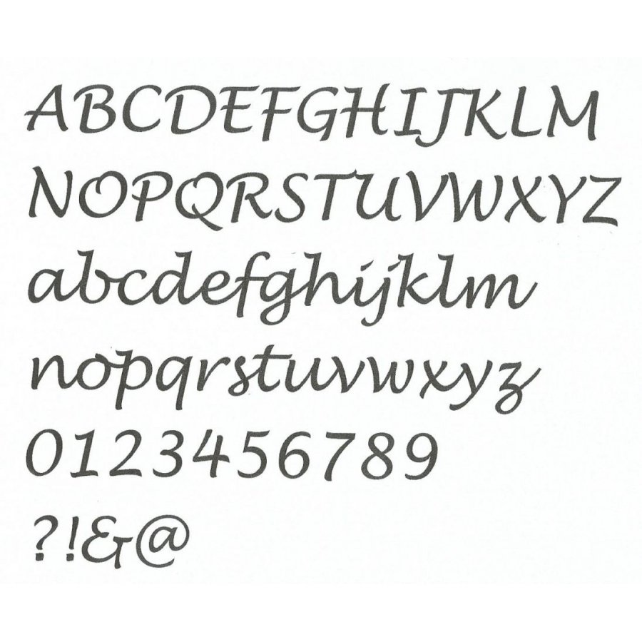 Carta de poliestireno LUCIDA HANDWWRITING