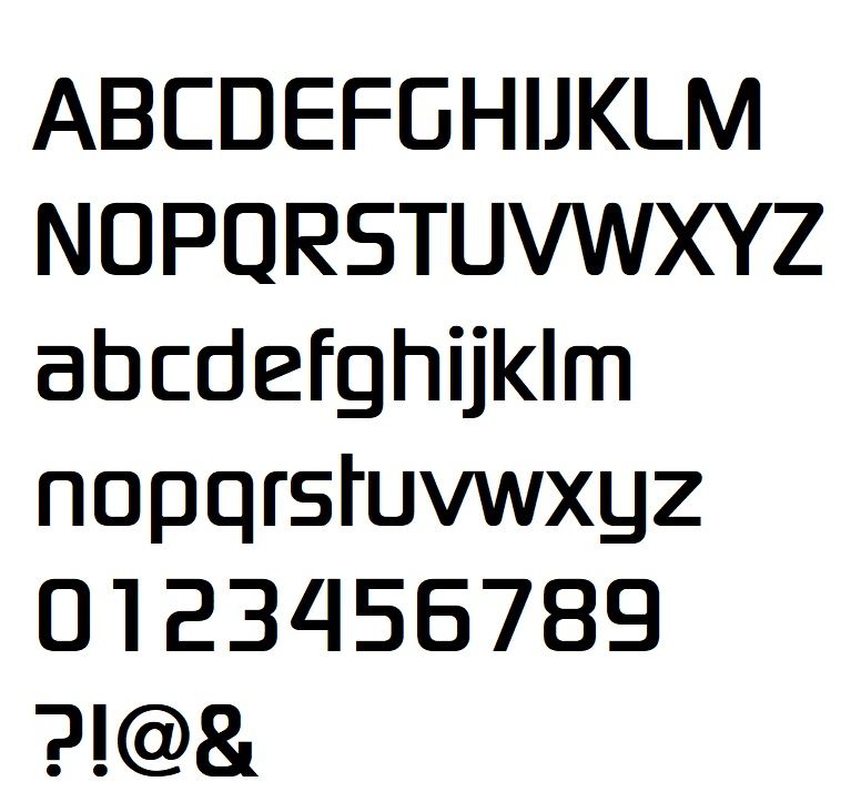 Carta em relevo 3D em zinco DIGITAL SANS