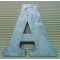 Zinco 3D carta em relevo CLARENDON BOLD