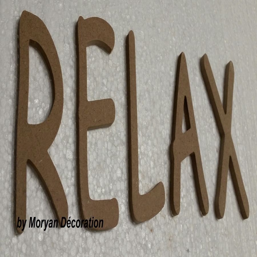 Carta decorativa de madeira RELAX