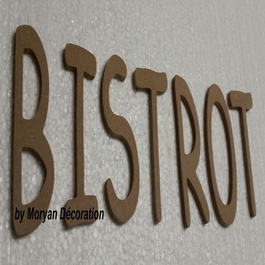 Carta decorativa em madeira BISTROT