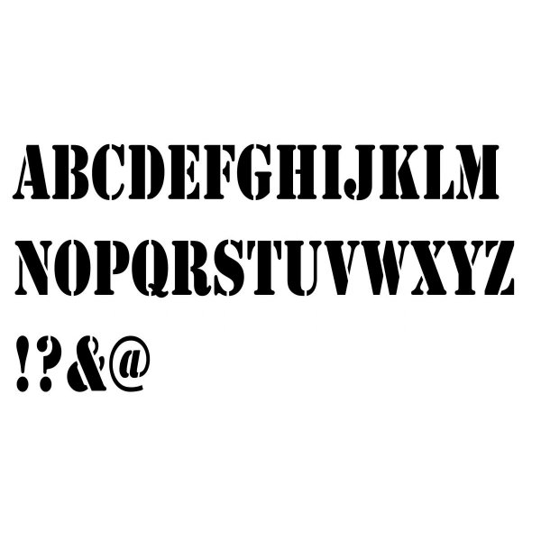 Carta Stencil ARMY CONDENSED