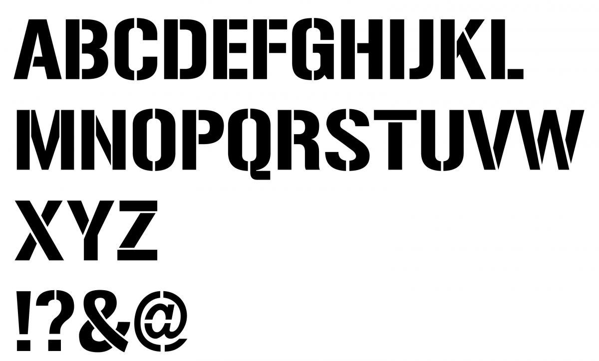Stencil carta GUNPLAY REGULAR