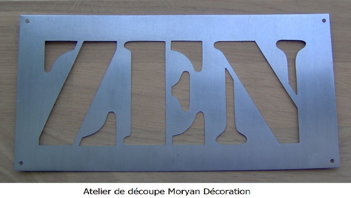 ZEN stencil de carta de metal deco