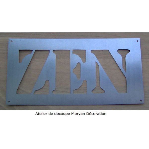 ZEN stencil de carta de metal deco
