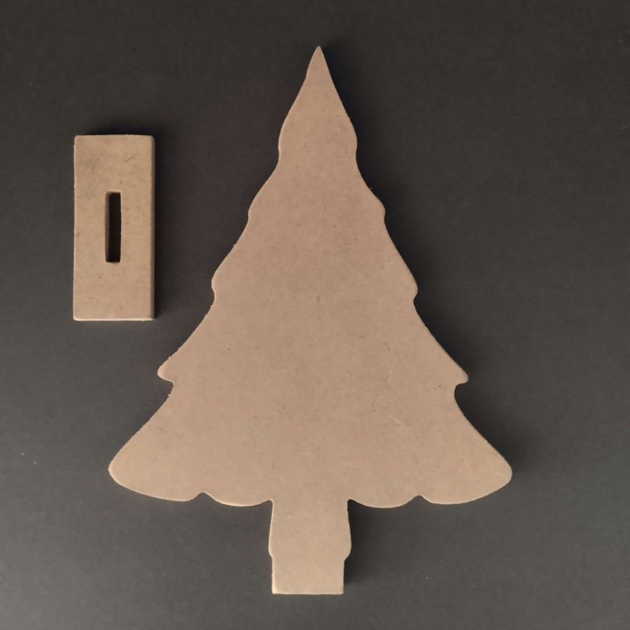 Suporte de madeira para decorar a árvore de Natal