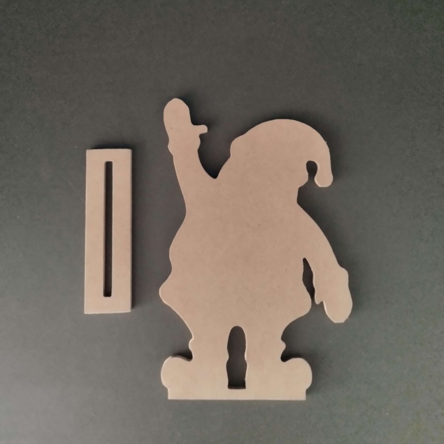 Suporte de madeira para decorar FATHER CHRISTMAS