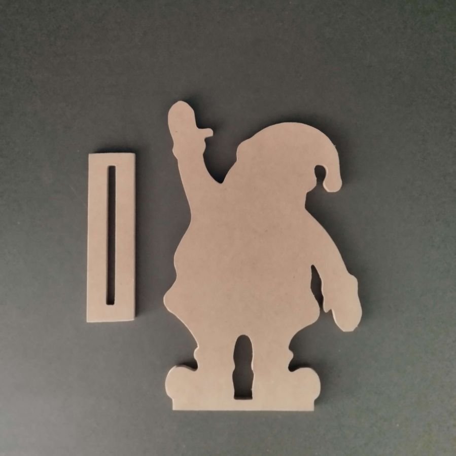 Suporte de madeira para decorar FATHER CHRISTMAS