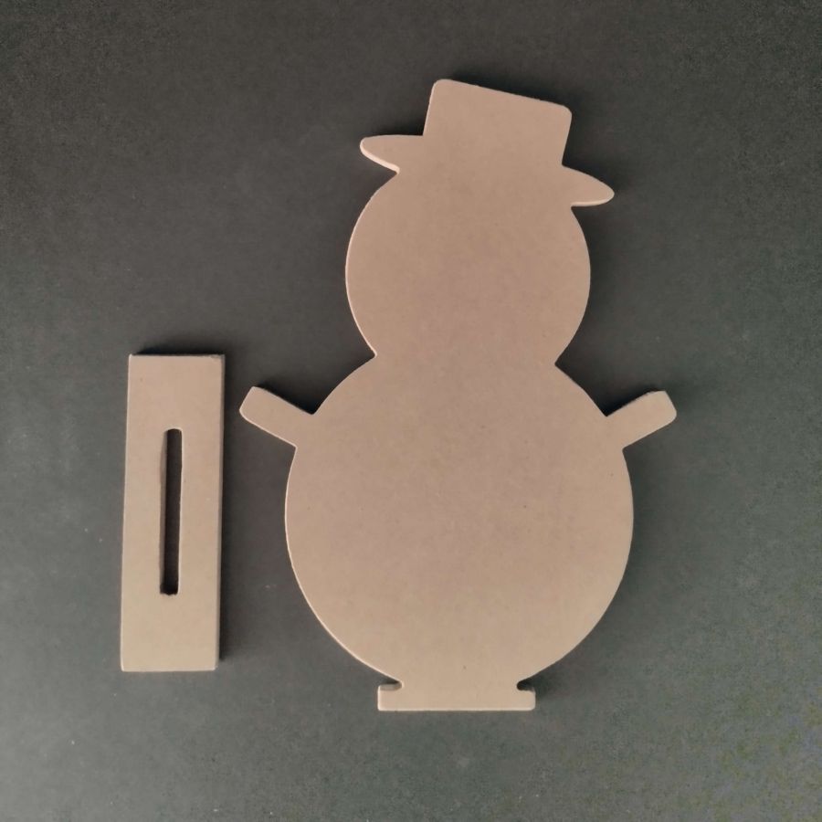 Suporte de madeira para decorar a SNOWMAN