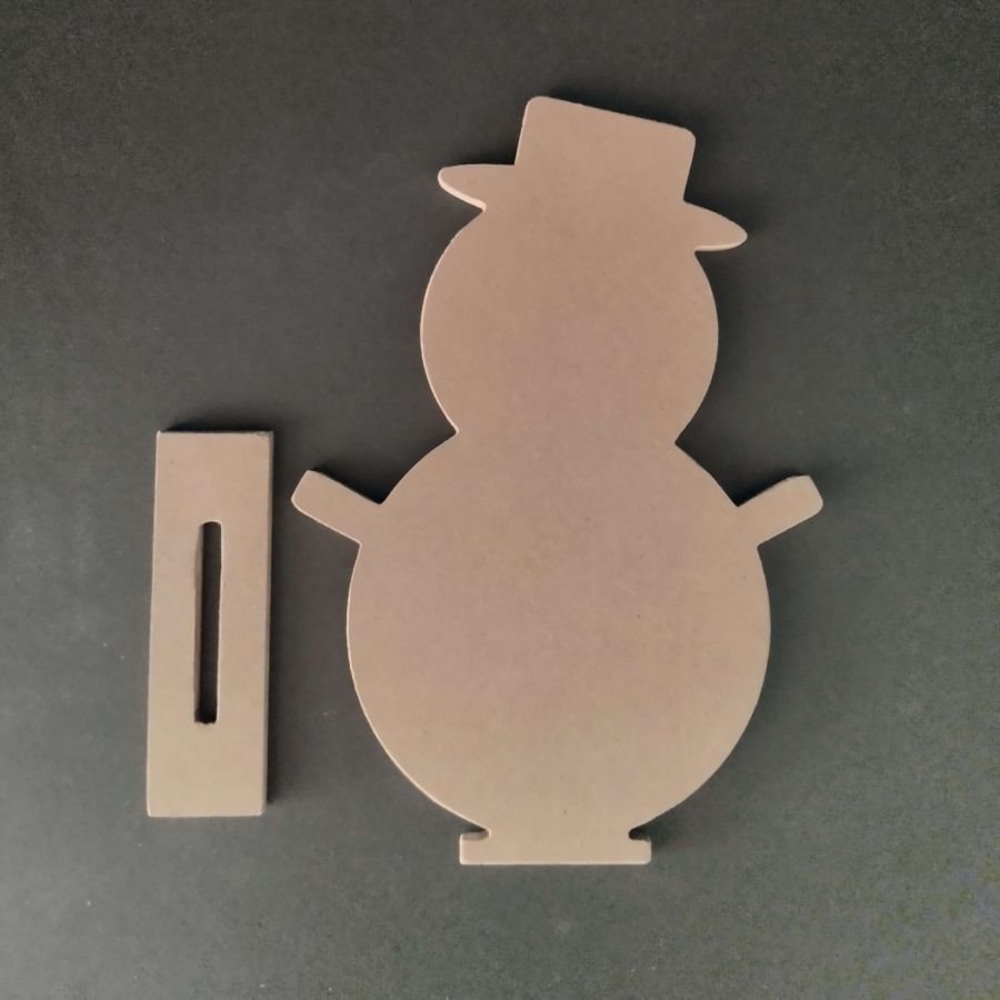Suporte de madeira para decorar a SNOWMAN