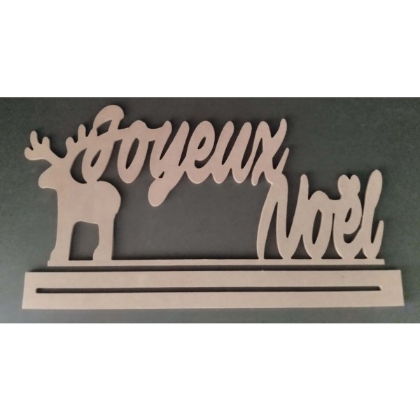 Stand de madeira para decorar JOYEUXNOEL