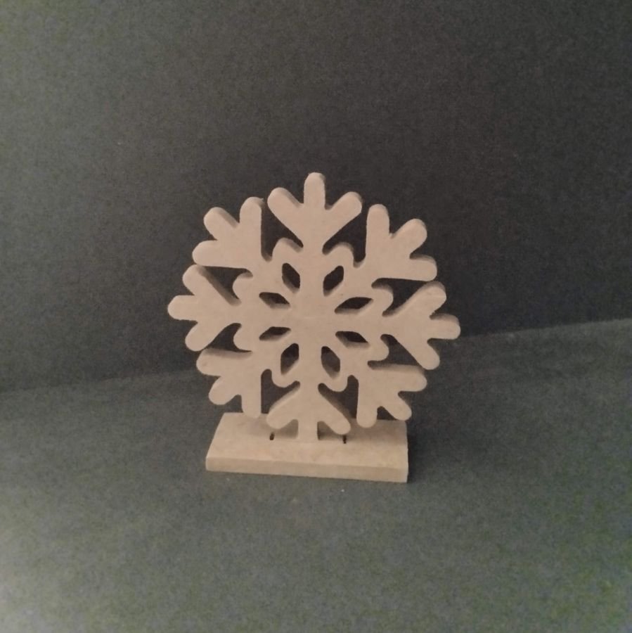 Stand de madeira para ser decorado SNOWFLAKE