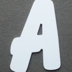 Letra plástica PVC BALÃO
