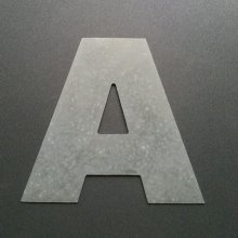 Letra de zinco ARIAL PRETO