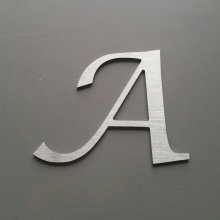 Letra em metal escovado LUCIDA CALLIGRAPHY