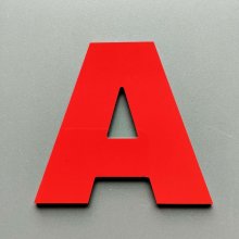 Cor da letra metálica ARIAL PRETO