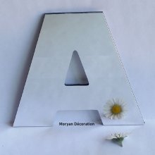 Carta espelho decorativo ARIAL PRETO