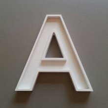 Letra oca em PVC branco ARIAL BOLD