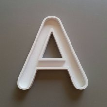 Letra oca em PVC branco ARIAL ROUNDED