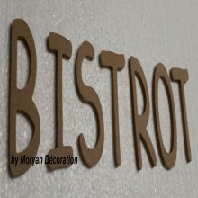Carta decorativa em madeira BISTROT