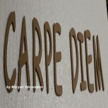 Carta decorativa em madeira CARPE DIEM