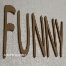 Carta decorativa em madeira FUNNY