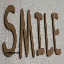 Carta decorativa de madeira SMILE