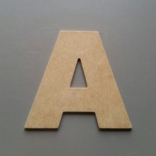 Carta MDF em bruto para pintar modelo ARIAL PRETO