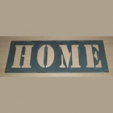 HOME do estêncil de zinco