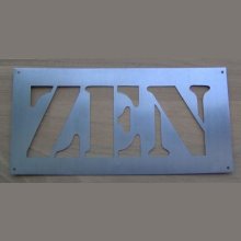 ZEN stencil de carta de metal deco