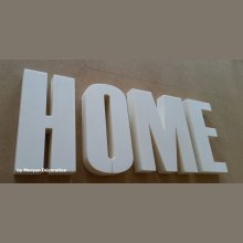 Carta decorativa de poliestireno HOME , altura 20 cm