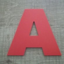 Letra plástica PVC cor ARIAL PRETO