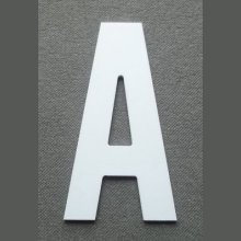 Letra plástica PVC BATON