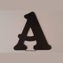 Letra plástica PVC preto BELSHAW