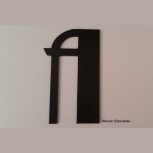 Letra plástica PVC preto BETTY BLACK