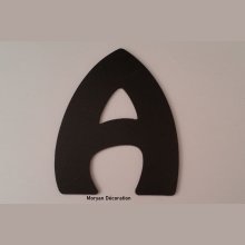 Letra plástica PVC preto HARLEQUIN