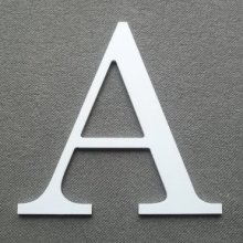 Letra plástica PVC LOFT