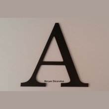 Letra plástica PVC preto LOFT