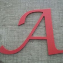 Letra plástica PVC cor LUCIDA CALLIGRAPHY