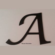 Letra plástica PVC preto LUCIDA CALLIGRAPHY