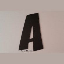 Letra plástica PVC preto ZOINKS