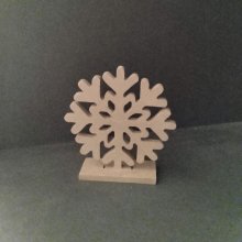 Stand de madeira para ser decorado SNOWFLAKE