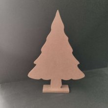 Suporte de madeira para decorar a árvore de Natal