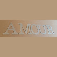 Carta decorativa em zinco LOVE 20 cm