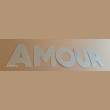 Carta decorativa em zinco LOVE 20 cm