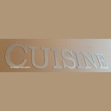 Letras decorativas em zinco COZINHA 18 cm