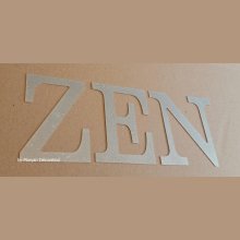 ZEN letra de zinco decorativa 10 cm