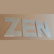 Carta decorativa em zinco ZEN 30 cm